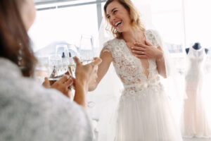 Bride after IV Hydration for her wedding day